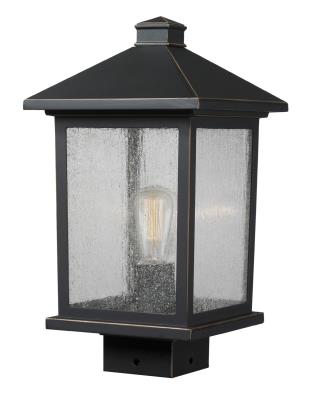 One Light Outdoor Post Mount - Oil Rubbed Bronze