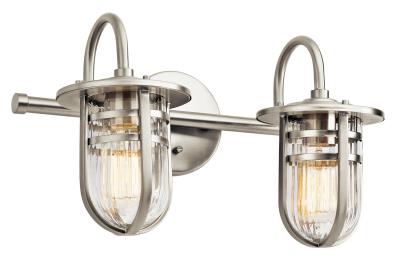 Caparros - Two Light Bath - Brushed Nickel