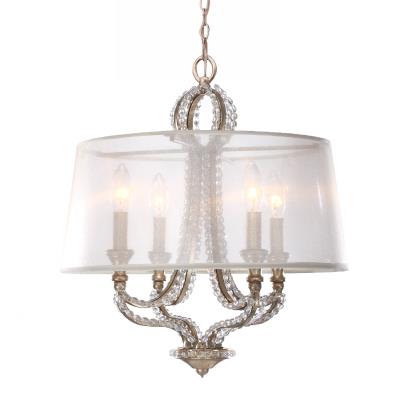 Crystorama - 6764-DT - Garland - Four Light Mini Chandelier - Distressed Twilight