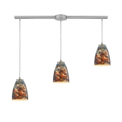 ELK Home - 10460/3L-CS - Abstractions - Three Light Pendant - Satin Nickel