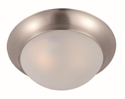 One Light Flush Mount - Satin Nickel