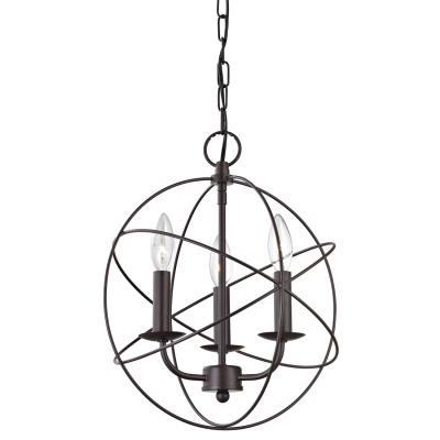 Three Light Chandelier - Oil Rubbed Bronze