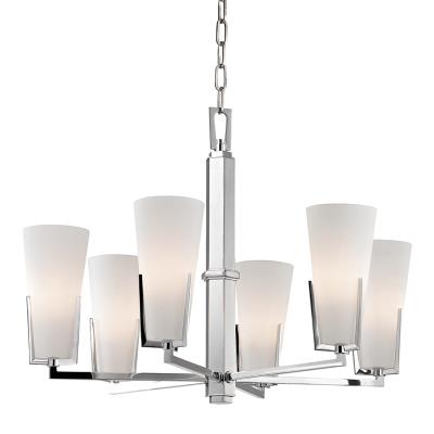 Six Light Chandelier - Polished Chrome