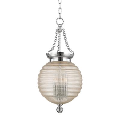 Three Light Pendant - Polished Nickel