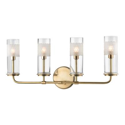 Four Light Wall Sconce - Aged Brass