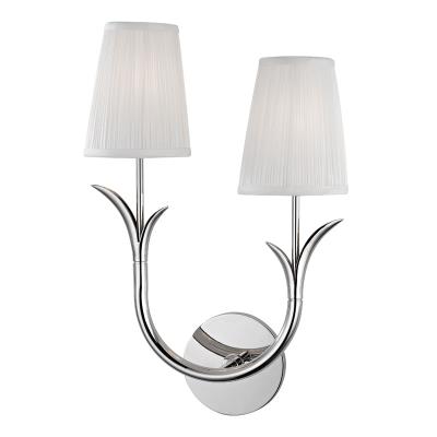 Two Light Wall Sconce - Polished Nickel