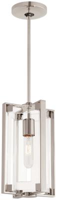 George Kovacs - P1401-613 - Crystal Clear - One Light Mini Pendant - Polished Nickel