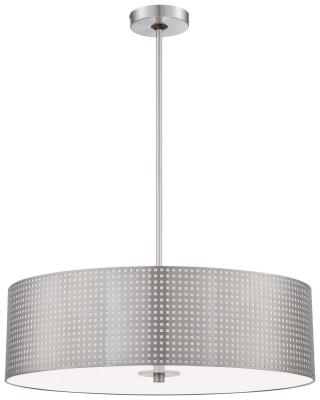 Grid - Four Light Pendant - Brushed Nickel