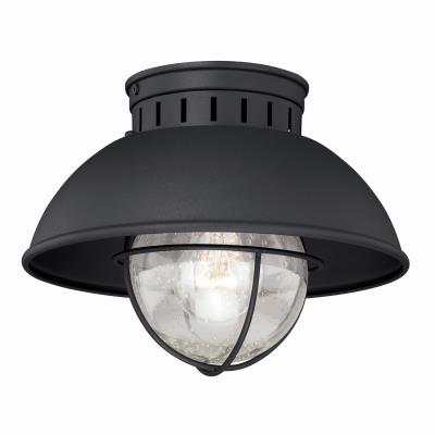 Vaxcel - T0142 - Harwich - One Light Outdoor Flush Mount - Textured Black