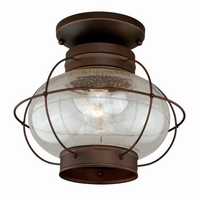 Vaxcel - T0145 - Chatham - One Light Outdoor Semi Flush Mount - Burnished Bronze