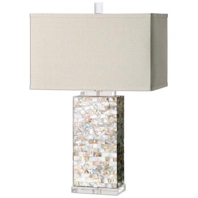 One Light Table Lamp - Capiz Shell