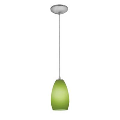 Access - 28012-1C-BS/LGR - Champagne - One Light Pendant - Brushed Steel