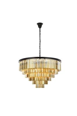 Elegant Lighting - 1201D44MB-GT/RC - Sydney - 33 Light Chandelier - Matte Black