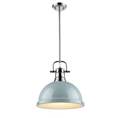 Golden - 3604-L CH-SF - Duncan CH - One Light Pendant - Chrome