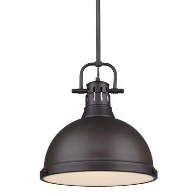 Golden - 3604-L RBZ-RBZ - Duncan RBZ - One Light Pendant - Rubbed Bronze