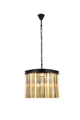 Elegant Lighting - 1208D20MB-GT/RC - Sydney - Six Light Pendant - Matte Black