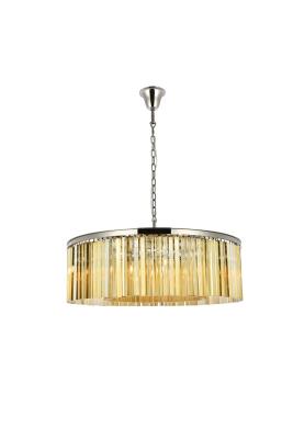 Elegant Lighting - 1208G43PN-GT/RC - Sydney - Ten Light Chandelier - Polished Nickel