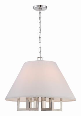 Crystorama - 2256-PN - Westwood - Six Light Chandelier - Polished Nickel