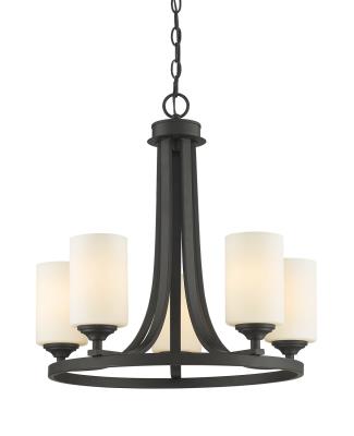 Five Light Chandelier - Bronze