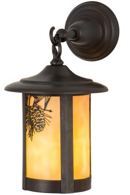 Meyda Tiffany - 90973 - Fulton - One Light Wall Sconce - Craftsman Brown