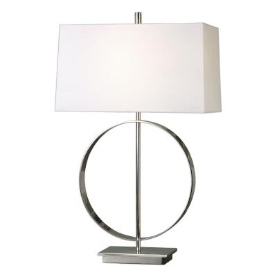 One Light Table Lamp - Polished Nickel