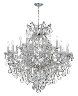 Crystorama - 4418-CH-CL-I - Maria Theresa - 19 Light Chandelier - Polished Chrome