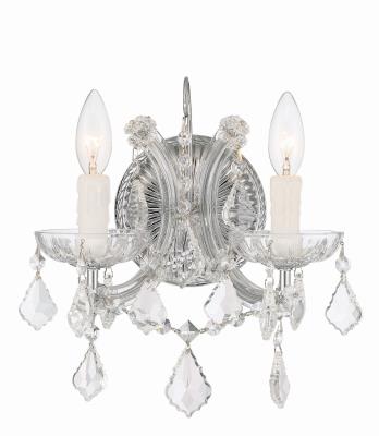 Crystorama - 4472-CH-CL-I - Maria Theresa - Two Light Wall Sconce - Polished Chrome