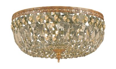 Crystorama - 714-OB-GT-MWP - Ceiling Mount - Three Light Flush Mount - Olde Brass