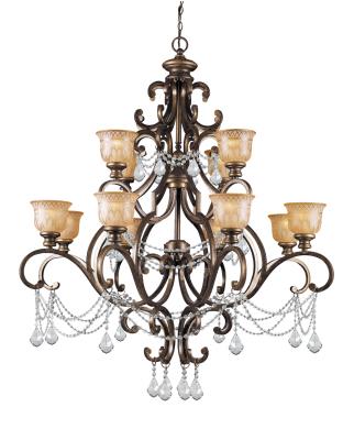 Crystorama - 7512-BU-CL-S - Norwalk - 12 Light Chandelier - Bronze Umber