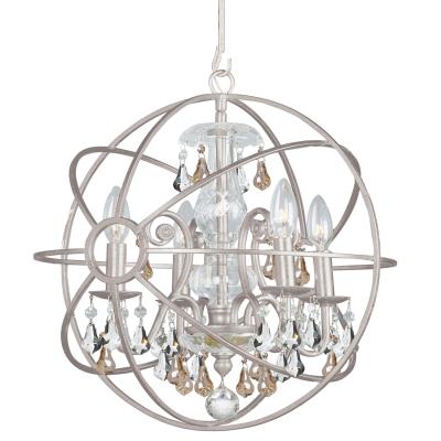 Crystorama - 9025-OS-GS-MWP - Four Light Mini Chandelier - Olde Silver