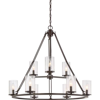 Quoizel - BCN5009WT - Buchanan - Nine Light Chandelier - Western Bronze