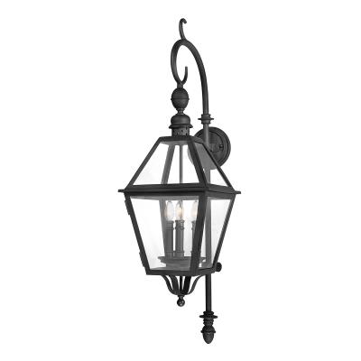 Troy Lighting B9622-TBK Townsend-3 Light Outdoor Large Wall Lantren-11 Inches Wide by 39.5 Inches High