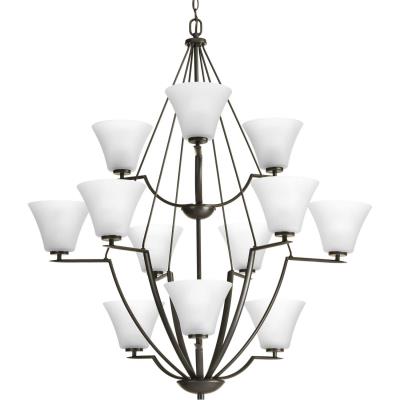 Progress Lighting - P4687-20W - Bravo - 12 Light Chandelier - Antique Bronze