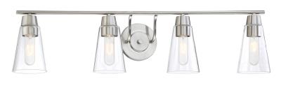 Echo - Four Light Bath Bar - Satin Platinum