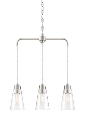 Designers Fountain - 87883-SP - Three Light Chandelier - Satin Platinum