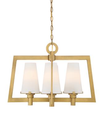 Hyde Park - Four Light Chandelier - Vintage Gold