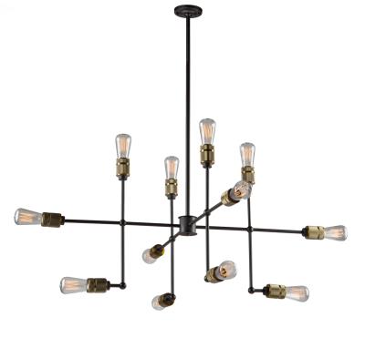 Artcraft - AC10582VB - Jersey - 12 Light Chandelier - Vintage Brass