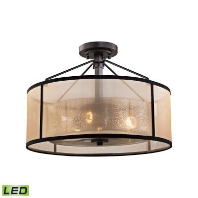 LED Semi Flush Mount - Oil Rubbed Bronze