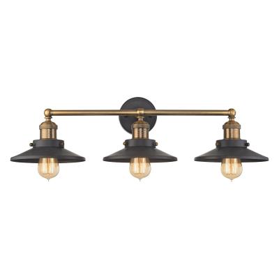 Three Light Vanity - Antique Brass