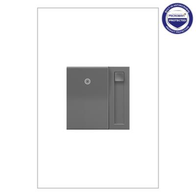 Legrand - ADPD4FBL3P2M4 - adorne - 0-10V Paddle Dimmer with Microban - Magnesium
