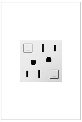 Legrand - AGFTR2152W4 - adorne - Tamper-Resistant 15A Duplex Self-Test GFCI Receptacles - White