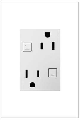 Legrand - AGFTR2153W4 - adorne - Plus Size Tamper-Resistant 15A Duplex Self-Test GFCI Receptacles - White