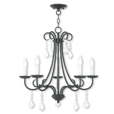 Five Light Chandelier - English Bronze