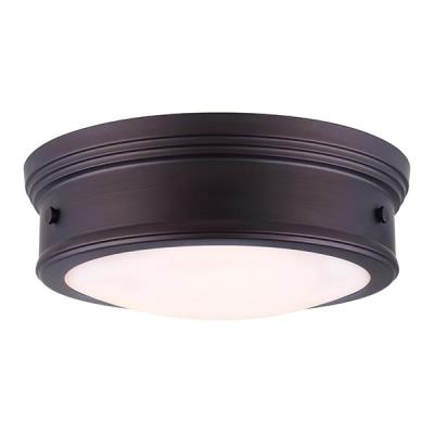 Trans Globe Lighting LED-13718 ROB Bowers Indoor Rubbed Oil Bronze Traditional Flushmount 13,