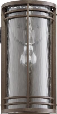 Quorum Canada - 7916-186 - Larson - One Light Outdoor Lantern - Oiled Bronze w/ Clear Hammered Glass