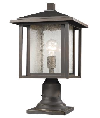 One Light Outdoor Pier Mount - Oil Rubbed Bronze