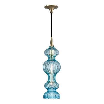 Hudson Valley - 1600-AGB-BL - Pomfret - One Light Pendant - Aged Brass