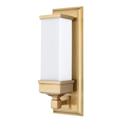 One Light Wall Sconce - Aged Brass