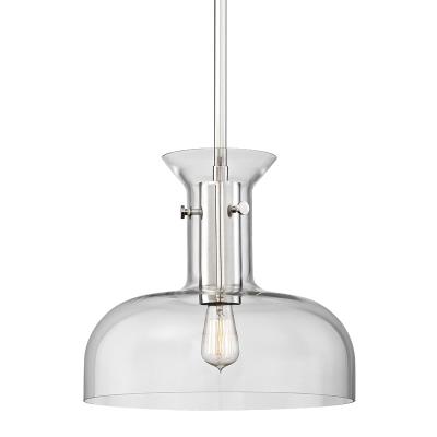 One Light Pendant - Polished Nickel