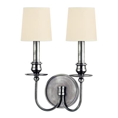 Two Light Wall Sconce - Polished Nickel